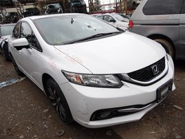 2014 Honda Civic EX-L White Sedan 1.8L AT #A24851